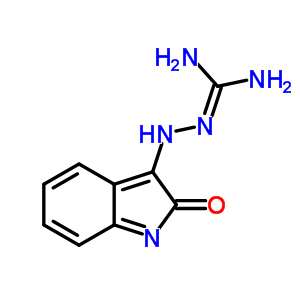 Hydrazinecarboximidamide,2-(1,2-dihydro-2-oxo-3h-indol-3-ylidene)- Structure,26912-25-4Structure