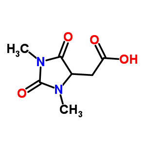 (1,3-Dimethyl-2,5-dioxoimidazolidin-4-yl)acetic acid Structure,26972-48-5Structure