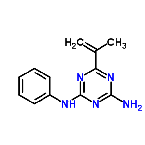 1,3,5-Triazine-2,4-diamine,6-(1-methylethenyl)-n2-phenyl- Structure,27062-25-5Structure