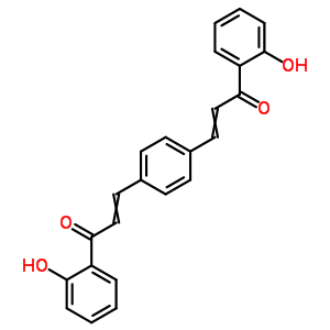 2-Propen-1-one,3,3-(1,4-phenylene)bis[1-(2-hydroxyphenyl)- Structure,27172-20-9Structure