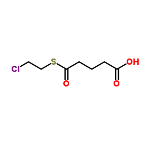 Pentanoic acid,5-[(2-chloroethyl)thio]-5-oxo- Structure,27981-09-5Structure