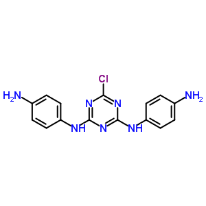 1,3,5-Triazine-2,4-diamine,n2,n4-bis(4-aminophenyl)-6-chloro- Structure,28731-85-3Structure