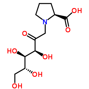 N-(1-deoxy-d-fructose-1-yl)-l-proline Structure,29118-61-4Structure