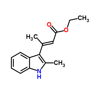 2-Butenoicacid, 3-(2-methyl-1h-indol-3-yl)-, ethyl ester Structure,29278-59-9Structure