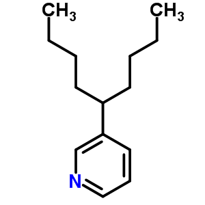 Pyridine,3-(1-butylpentyl)- Structure,2961-48-0Structure