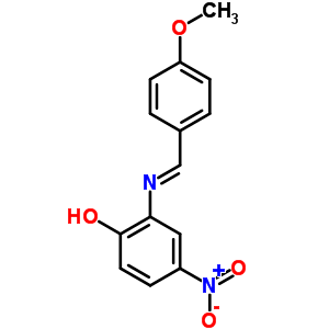 Phenol,2-[[(4-methoxyphenyl)methylene]amino]-4-nitro- Structure,29644-86-8Structure