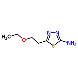 5-(2-Ethoxyethyl)-1,3,4-thiadiazol-2-amine Structure,299936-83-7Structure