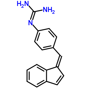 N-[4-(1H-茚-1-甲基)苯基]-胍結(jié)構(gòu)式_30117-70-5結(jié)構(gòu)式