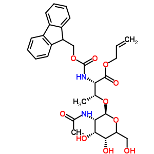 N-fmoc-o-[2-acetamido-2-deoxy-alpha-d-galactopyranosyl]-l-threonine allyl ester Structure,301843-65-2Structure