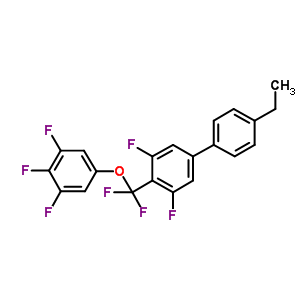 2-[Difluoro-(3,4,5-trifluorophenoxy)methyl]-5-(4-ethylphenyl)-1,3-difluoro-benzene Structure,303186-19-8Structure