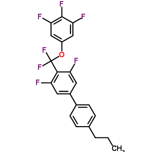 4-*Difluoro(3,4,5-trifluorophenoxy)-methyl]-3,5-difluoro-4’-propyl-1,1’-biphenyl Structure,303186-20-1Structure