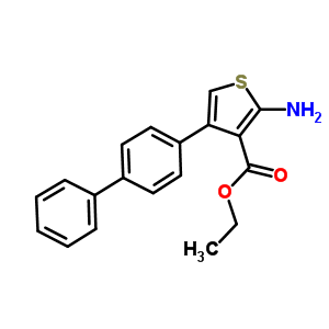 Ethyl 2-amino-4-[1,1-biphenyl]-4-yl-3-thiophenecarboxylate Structure,307343-50-6Structure