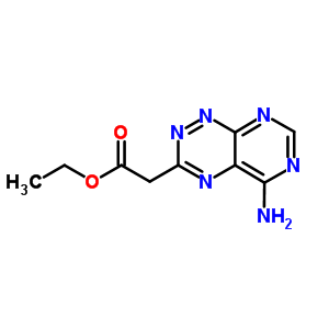 Pyrimido[5,4-e]-1,2,4-triazine-3-aceticacid, 5-amino-, ethyl ester Structure,30855-48-2Structure