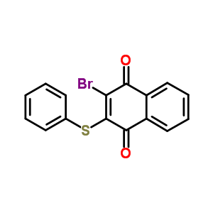 1,4-Naphthalenedione,2-bromo-3-(phenylthio)- Structure,3114-98-5Structure