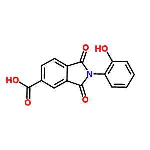 2-(2-Hydroxyphenyl)-1,3-dioxoisoindoline-5-carboxylic acid Structure,312746-96-6Structure