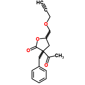 3-Acetyl -3-benzyl -4,5-dihydro-5-(2-propynyloxymethyl )-2(3h)-furanone Structure,31339-79-4Structure