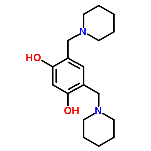 1,3-Benzenediol,4,6-bis(1-piperidinylmethyl)- Structure,31404-29-2Structure