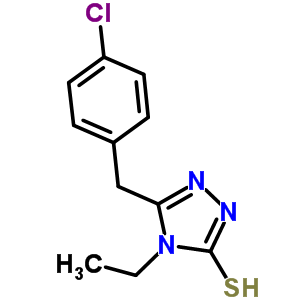 5-(4-Chlorobenzyl)-4-ethyl-4H-1,2,4-triazole-3-thiol Structure,31405-23-9Structure