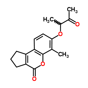 6-Methyl -7-(1-methyl -2-oxo-propoxy)-2,3-dihydro-1h-cyclopenta[c]chromen-4-one Structure,314743-74-3Structure