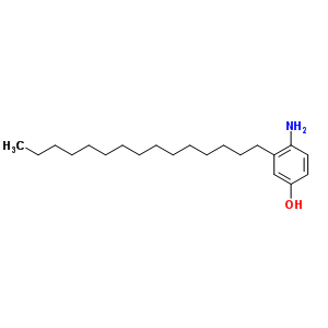 Phenol,4-amino-3-pentadecyl- Structure,3158-55-2Structure