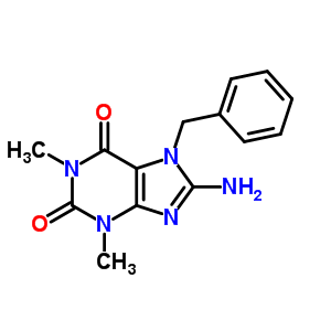 1H-purine-2,6-dione,8-amino-3,7-dihydro-1,3-dimethyl-7-(phenylmethyl)- Structure,31950-61-5Structure