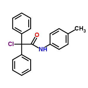 2-Chloro-n-(4-methylphenyl)-2,2-diphenyl-acetamide Structure,32177-09-6Structure