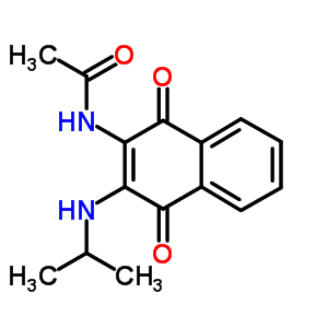 N-[1,4-dioxo-3-(propan-2-ylamino)naphthalen-2-yl]acetamide Structure,32219-31-1Structure