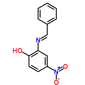 Phenol,4-nitro-2-[(phenylmethylene)amino]- Structure,3230-49-7Structure