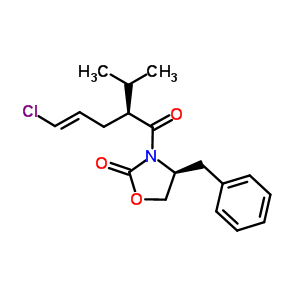 (4S)-4-benzyl-3-[(2s,4e)-5-chloro-2-isopropyl-4-pentenoyl]-1,3-oxazolidin-2-one Structure,324519-70-2Structure