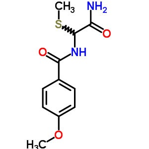 N-(carbamoyl-methylsulfanyl-methyl)-4-methoxy-benzamide Structure,32496-96-1Structure