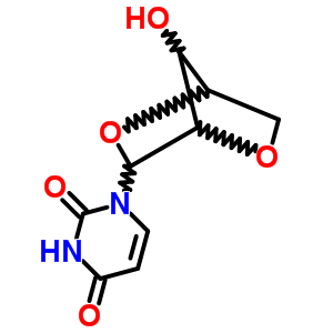 1-(7-Hydroxy-3,6-dioxabicyclo[2.2.1]hept-2-yl)pyrimidine-2,4-dione Structure,3257-75-8Structure