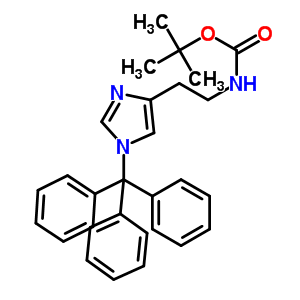 2-[1-(Triphenylmethyl)-1h-imidazol-4-yl]ethyl]-carbamic acid tert-butyl ester Structure,327160-17-8Structure