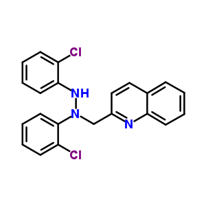 1,2-Bis(2-chlorophenyl)-1-(quinolin-2-ylmethyl)hydrazine Structure,32812-48-9Structure