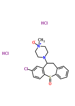 1-(8-Chloro-10,11-dihydrodibenzo(b,f)thiepin-10-yl)-4-methyl-piperazine s,4-dioxide dihydrochloride Structure,32859-71-5Structure