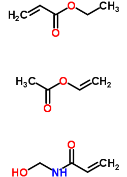 Vinyl acetate, ethyl acrylate, n-methylolacrylamide polymer Structure,32875-87-9Structure