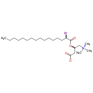 3-(2-Bromohexadecanoyloxy)-4-trimethylazaniumylbutanoate Structure,32886-14-9Structure