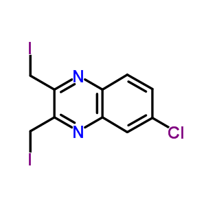 Quinoxaline, 6-chloro-2,3-bis(iodomethyl)- Structure,3298-87-1Structure