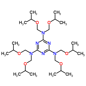 N2,n2,n4,n4,n6,n6-hexakis(propan-2-yloxymethyl)-1,3,5-triazine-2,4,6-triamine Structure,33025-06-8Structure