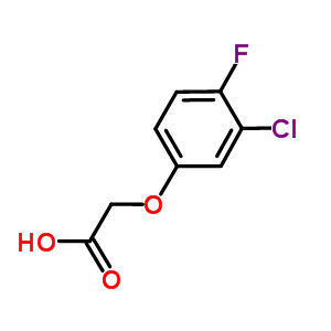 (3-Chloro-4-fluorophenoxy)acetic acid Structure,331-40-8Structure