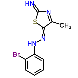 2-Bromo-n-[(2-imino-4-methyl-1,3-thiazol-5-ylidene)amino]aniline Structure,33174-93-5Structure