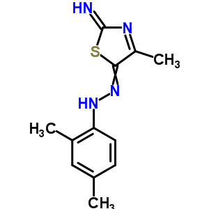 N-[(2-imino-4-methyl-1,3-thiazol-5-ylidene)amino]-2,4-dimethyl-aniline Structure,33175-02-9Structure