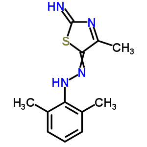 N-[(2-imino-4-methyl-1,3-thiazol-5-ylidene)amino]-2,6-dimethyl-aniline Structure,33175-04-1Structure