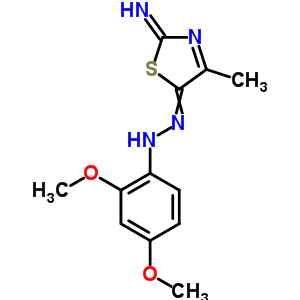 N-[(2-imino-4-methyl-1,3-thiazol-5-ylidene)amino]-2,4-dimethoxy-aniline Structure,33175-08-5Structure