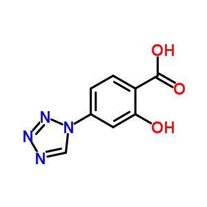 2-Hydroxy-4-(1H-Tetrazol-1-yl)benzoic acid Structure,332909-71-4Structure