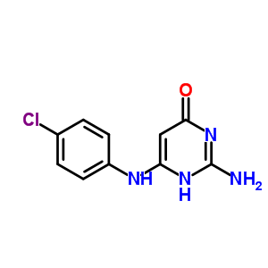 2-Amino-6-[(4-chlorophenyl)amino]-1h-pyrimidin-4-one Structure,33344-19-3Structure