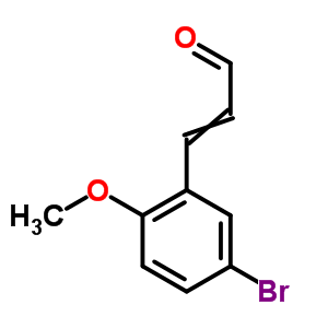 2-Propenal,3-(5-bromo-2-methoxyphenyl)- Structure,33538-91-9Structure