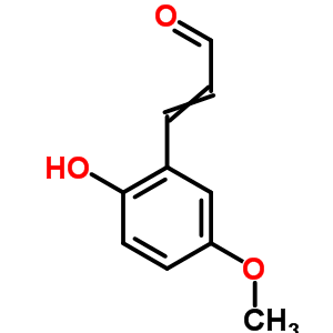 2-Propenal,3-(2-hydroxy-5-methoxyphenyl)- Structure,33538-99-7Structure