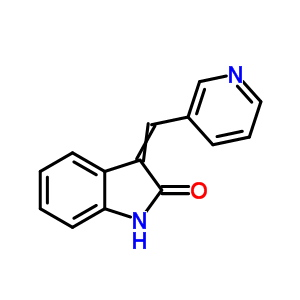 2H-indol-2-one,1,3-dihydro-3-(3-pyridinylmethylene)- Structure,3367-89-3Structure