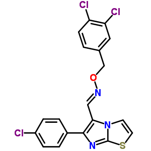 1-[6-(4-Chlorophenyl)imidazo[2,3-b][1,3]thiazol-5-yl]-n-[(3,4-dichlorophenyl)methoxy]methanimine Structure,338404-52-7Structure