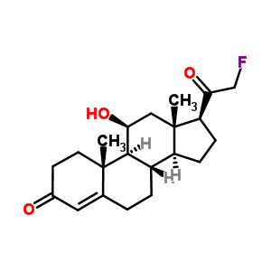 (8S,9s,10r,11s,13r,14s,17s)-17-(2-fluoroacetyl)-11-hydroxy-10,13-dimethyl-1,2,6,7,8,9,11,12,14,15,16,17-dodecahydrocyclopenta[a]phenanthren-3-one Structure,339-83-3Structure